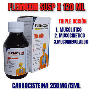 FLEMOXIN 250MG/5 ML SUSP X 120 ML - CARBOCISTEINA- NOVAMED- 8-F