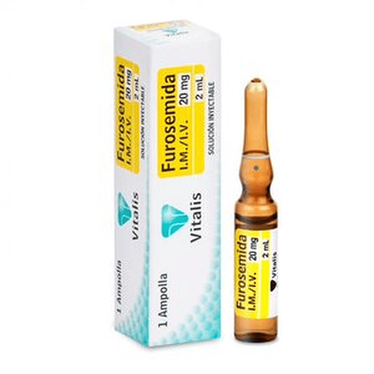 FUROSEMIDA 20MG/2ML X 1 AMP --VITALIS UBI 7-F