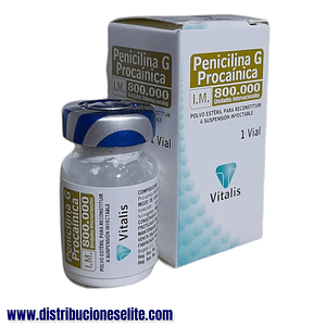 PENICILINA G PROCAINICA 800.000UI X 1 AMP- - VITALIS- 17-E