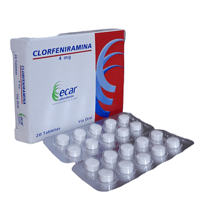 CLORFENIRAMINA 4 MG X 20 TAB - - ECAR- 13-A