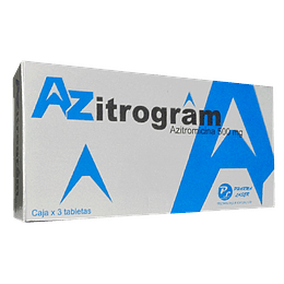 AZITROGRAM 500 MG X 3 TAB- AZITROMICINA 500 MG- PHARMALASER- VTO JUN 25- UBI