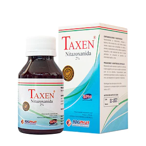 TAXEN 2% SUSP X 90 ML- NITAZOXANIDA 2%- ROCIPHAR- - UBI 10-B