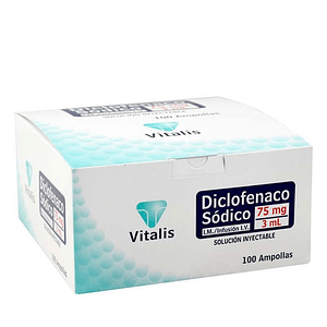 DICLOFENACO 75MG/3ML X 100 AMP - - VITALIS- 11-A