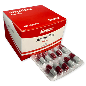 AMPICILINA 500 MG X 100 CAP - - GENFAR- VTO OCT 26- 20-C
