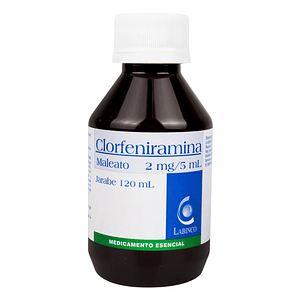 CLORFENIRAMINA 2MG/5ML JBE X 120 ML- - LABINCO- - UBI 20-F