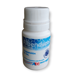 ALBENDAZOL 4% SUSP X 20 ML --AG- CUM 19928206-1-LOTE 22A009- VTO JUL 24 UBI 7-F