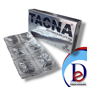 TACNA 375 MG X 10 TAB- SULTAMICILINA 275 MG- RUECAM- 16-F