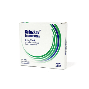 BETAZKOV 8MG/2ML X 5 AMP - BETAMETASONA 8MG- BLASKOV- 18-D