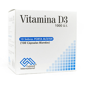 VITAMINA D3 1000 UI X 100 CAP (BLISTER)- - COLMED- 7-F