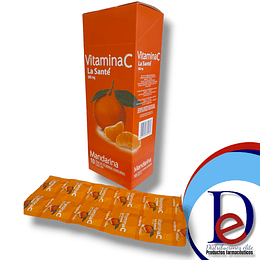 VITAMINA C 500 MG MANDARINA X 100 TAB- - LASANTE- VTO JUN 26- UBI 20-D