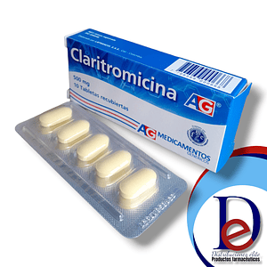CLARITROMICINA 500 MG X 10 TAB - -AG -UBI 1-C