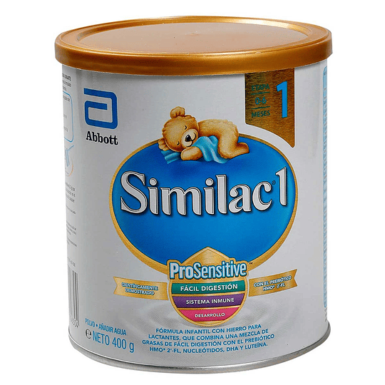 SIMILAC 1 HMO X 400 GR- LECHE- ABBOTT- CUM - LOTE 48051NT- VTO DIC 24