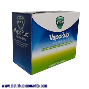 VICK VAPORUB 12 GR X 12 LATAS- ALCANFOR+ ACEITE EUCALIPTO+ MENTOL- PROCTER- VTO SEP 26- UBI 28 - A