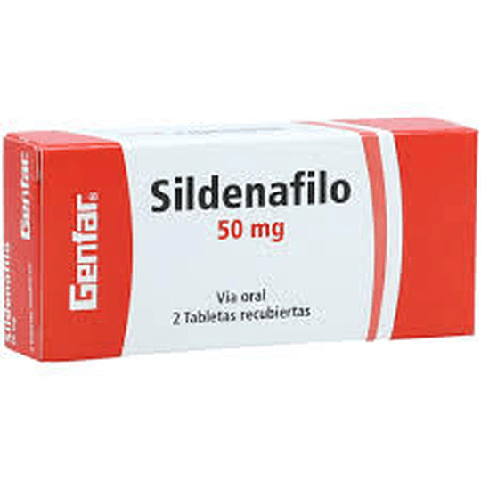 SILDENAFIL 50 MG X 2 TAB --GENFAR- CUM 19993835-3- LOTE C0179E- VTO AGO 24 UBI 7-F