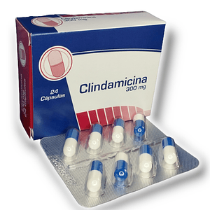 CLINDAMICINA 300 MG X 24 CAP- - COASPHARMA-UBI 6-A