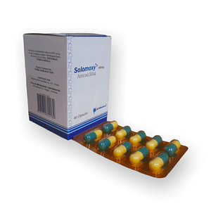 SOLOMOXY 500 MG X 60 CAP- AMOXICILINA 500 MG- FAES- - UBI 10-D