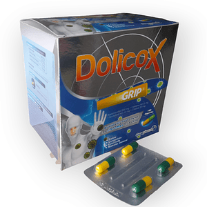 DOLICOX GRIP X 100 CAP - ACETAMINOFEN +CAFEINA + CETIRIZINA +FENILEFRINA- MEDICBRAND- 6-B