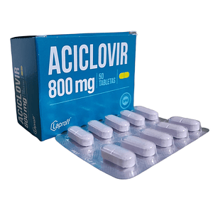 ACICLOVIR 800 MG X 50 TAB- - LAPROFF- - UBI 14-D