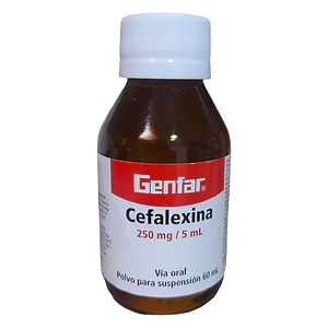 CEFALEXINA 250MG/5ML SUSP X 60 ML - - GENFAR- UBI 11-F