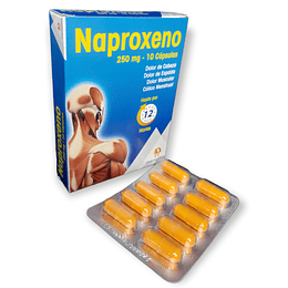 NAPROXENO 250 MG X 10 CAP --MEMPHIS- VTO ENE 26