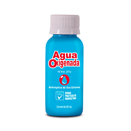 AGUA OXIGENADA 3% X 60 ML - -COASPHARMA -VTO -UBI 5-D