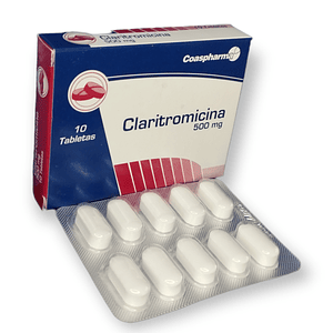 CLARITROMICINA 500 MG X 10 TAB- - COASPHARMA- - UBI 6-A