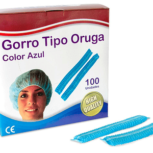 GORRO ORUGA AZUL X 100- - BEGUT- 26-A