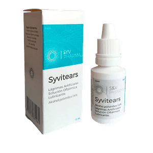 SYVITEARS 1.4% X 15 ML - ALCOHOL POLIVILINICO, LAGRIMAS ARTIFICIALES- VITAFAR- 21-C