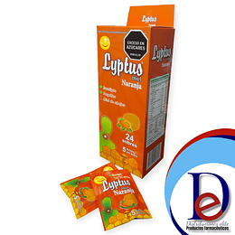 LYPTUS PASTILLAS NARANJA X 24 SBS- EUCALIPTO+ PROPOLEO+ MIEL- MEDICAL- VTO FEB 26- UBI 21-C