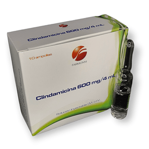 CLINDAMICINA 600MG/4ML X 10 AMP- - FARMIONI- 17-D