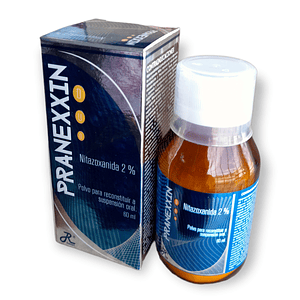 PRANEXXIN 2% SUSP X 60 ML- NITAZOXANIDA 2%- RUECAM- - UBI 20-E