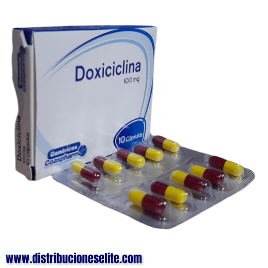 DOXICICLINA 100 MG X 10 CAP- - COASPHARMA- VTO MAY 27 UBI 6-B