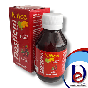 DOSFLEM NIÑOS JBE X 120 ML- BROMHEXINA+ GUAYACOLATO- LG-PHARMA- - UBI 10-C