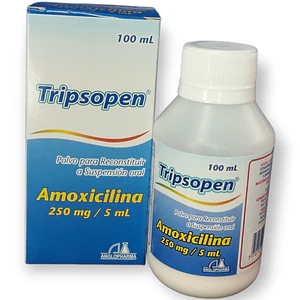 TRIPSOPEN 250MG/5ML SUSP X 100 ML- AMOXICILINA 250 MG- ANGLOPHARMA- - UBI 2-F