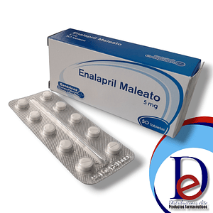ENALAPRIL 5 MG X 50 TAB- - COASPHARMA- - UBI 6-C