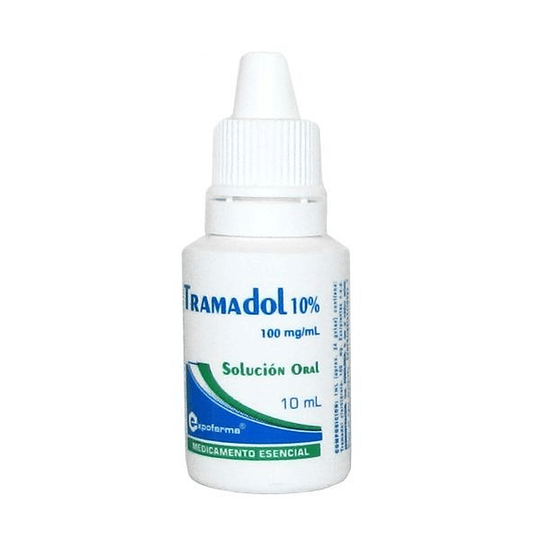 TRAMADOL 100MG/ML GOTAS X 10 ML- - EXPOFARMA- VTO AGO 25- UBI 18A-C