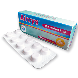 AIRCYS 5 MG X 30 TAB- MONTELUKAST 5 MG- LABQUIFAR- - UBI 3-A