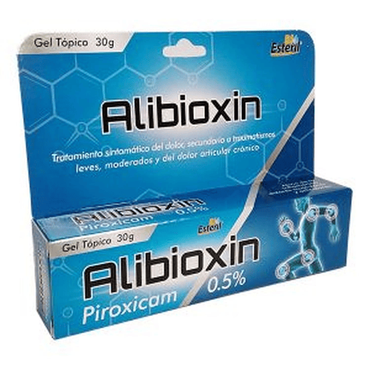 ALIBIOXIN 0.5% GEL X 30 GR- PIROXICAM 0.5%- BIOESTERIL- VTO 0- UBI 19-A