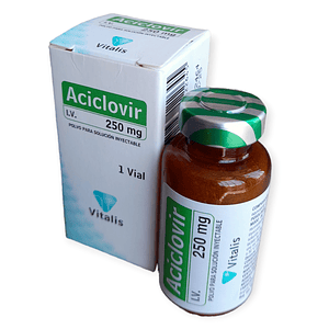 ACICLOVIR 250 MG INYECT X 1 AMP- - VITALIS- - UBI 17-D