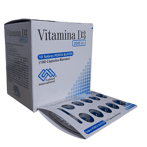 VITAMINA D3 2000 UI X 100 CAP (BLISTER)- - COLMED- 13-D