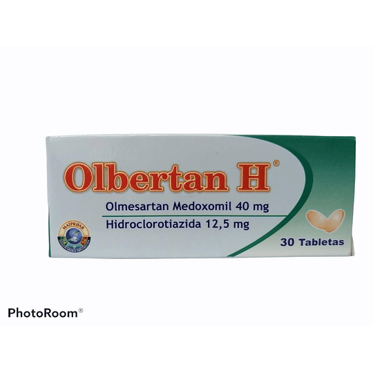 OLBERTAN H 40MG/12.5MG X 30 TAB - HIDROCLOROTIAZIDA+LOSARTAN-BIOQUIFAR UBI 3-D