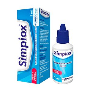 SIMPIOX 0.6% GOTAS X 5 ML- IVERMECTINA- GERCO- - UBI 8-D