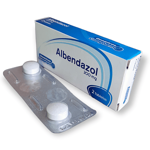 ALBENDAZOL 200 MG X 2 TAB- - COASPHARMA- - UBI 5-D