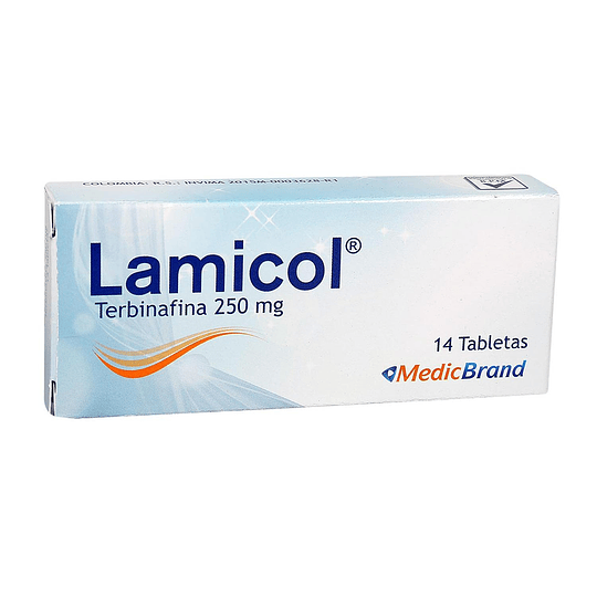 LAMICOL 250 MG X 14 TAB -TERBINAFINA -MEDICBRAND -VTO DIC 24 -UBI 6-F