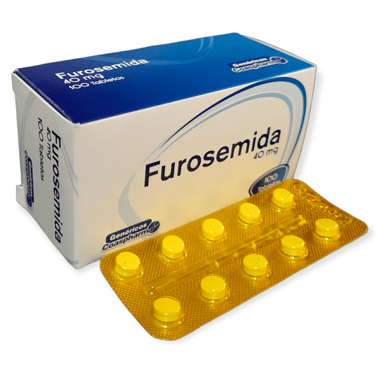 FUROSEMIDA 40 MG X 100 TAB- - COASPHARMA- VTO ABR 26- UBI 6-C