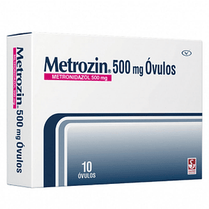 METROZIN 500 MG X 10 OVULOS- METRONIDAZOL- PROCAPS- - UBI 21-D