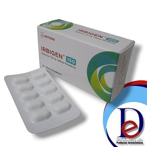 IRBESARTAN 150 MG X 30 TAB (IRBIGEN)- - HETERO- UBI 29-D