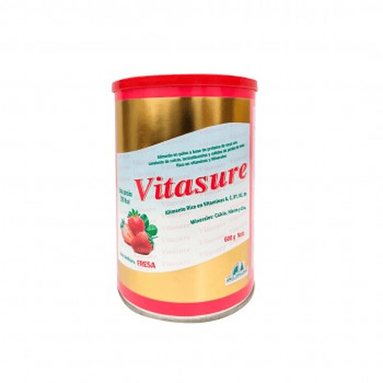 VITASURE GOLD ADULTOS FRESA X 600 GR -MULTIVITAMINICO-ANGLOPHARMA UBI