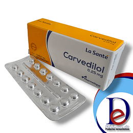 CARVEDILOL 6.25 MG X 30 TAB- LASANTE- VTO AGO 25- UBI 20-D