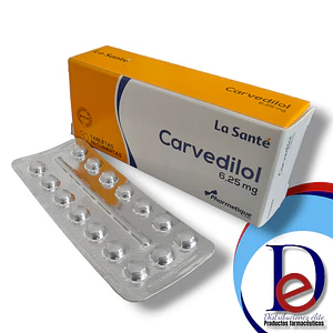 CARVEDILOL 6.25 MG X 30 TAB- LASANTE- UBI 20- F